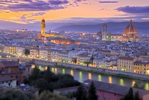 Sunset in Florence