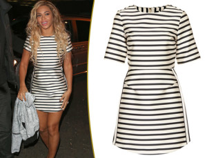 beyonce-striped-dress-topshop